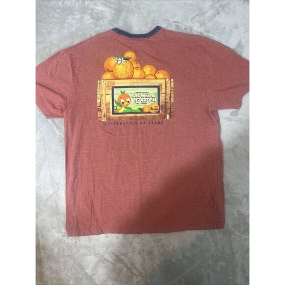 Disney Parks Epcot Flower Garden T Short Red Size Adult 2X - Picture 9 of 12